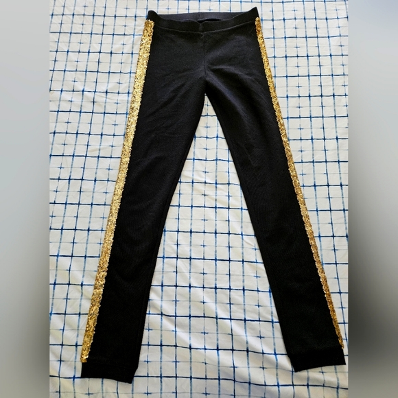 Calzedonia Pants - Calzedonia gold sequins leggings